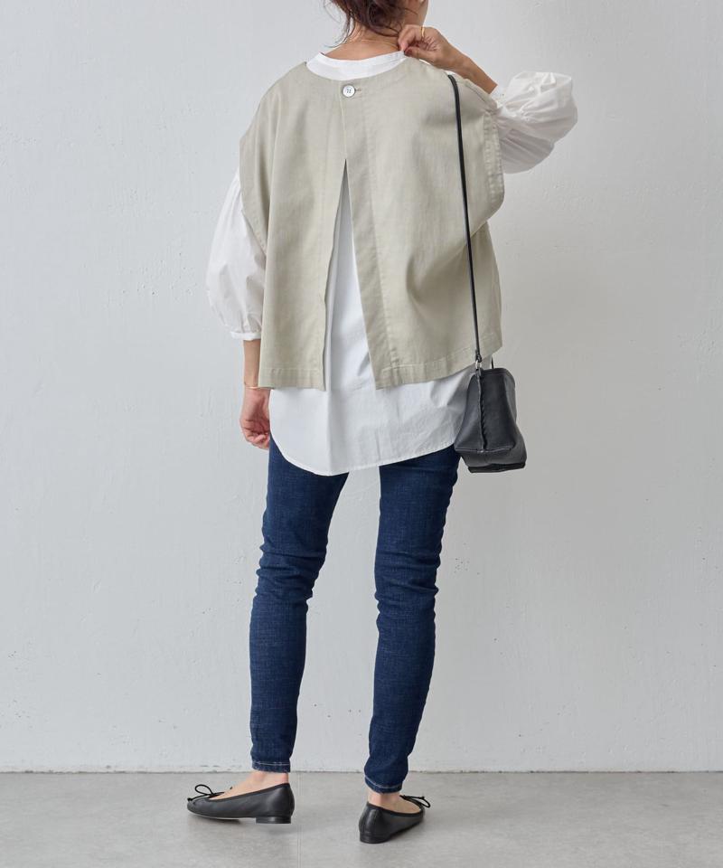 《セットアップで着れる》ショートベスト