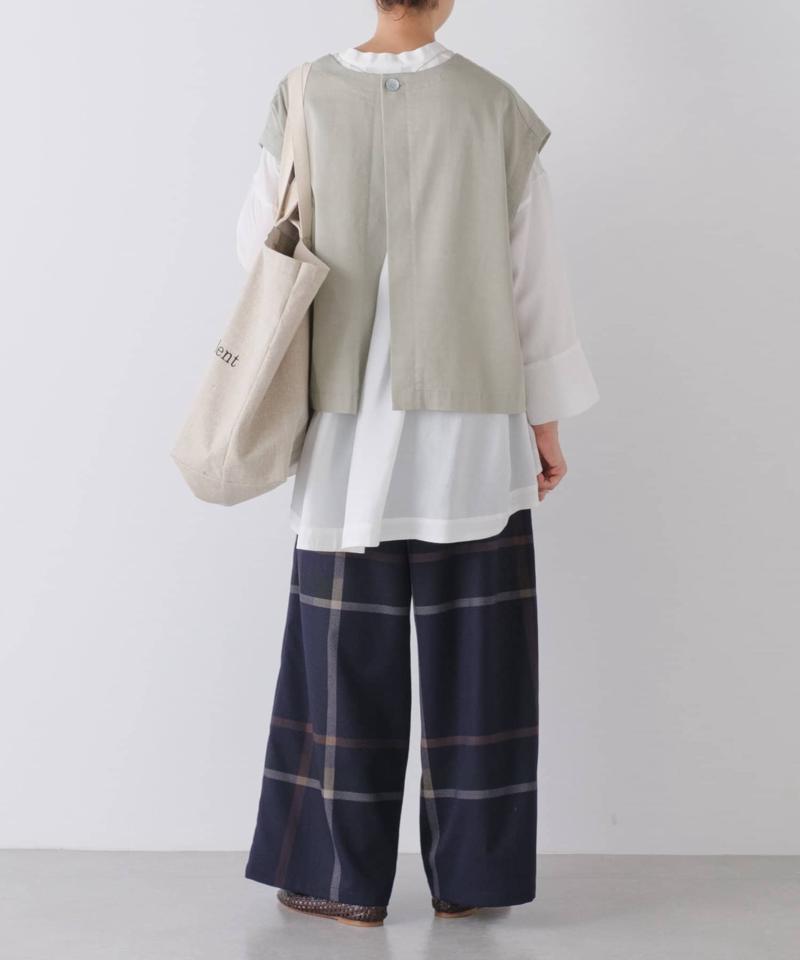 《セットアップで着れる》ショートベスト