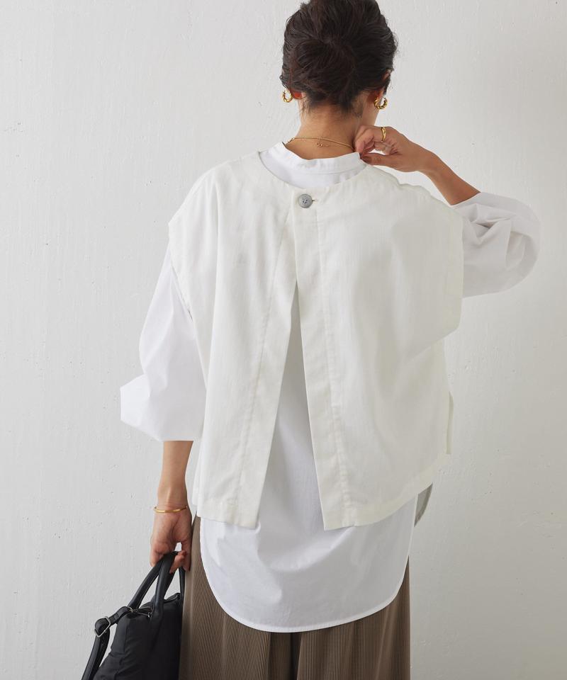 《セットアップで着れる》ショートベスト