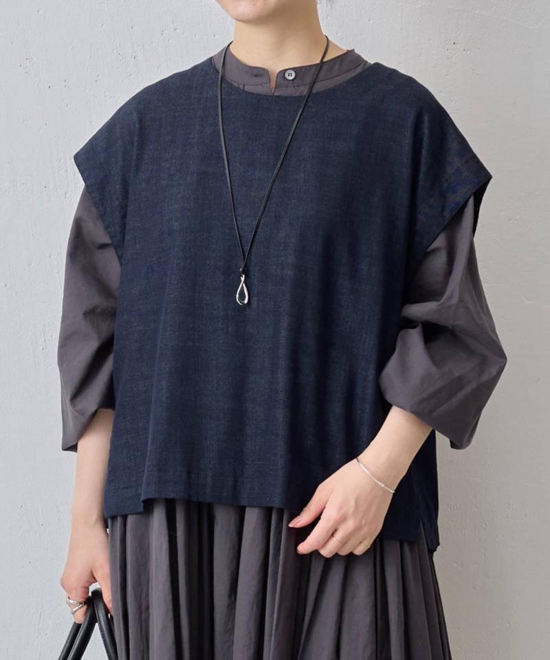 《セットアップで着れる》ショートベスト