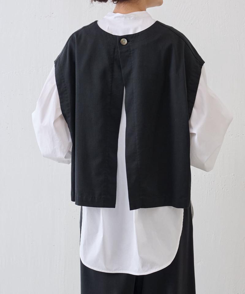 《セットアップで着れる》ショートベスト