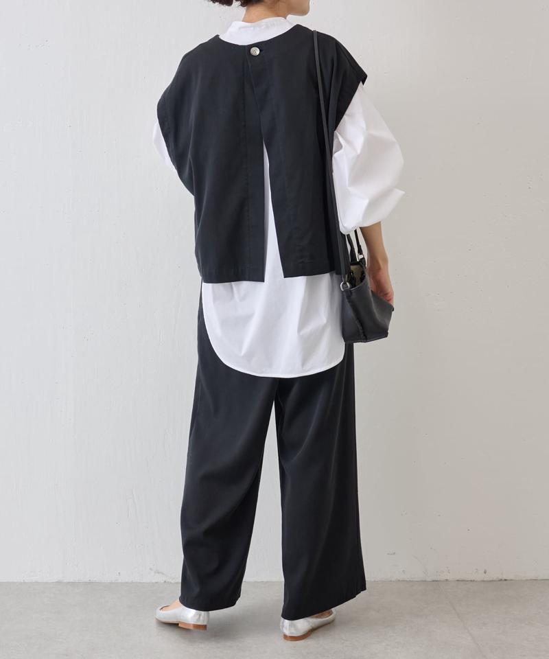 《セットアップで着れる》ショートベスト