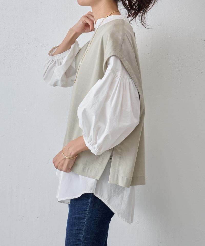 《セットアップで着れる》ショートベスト