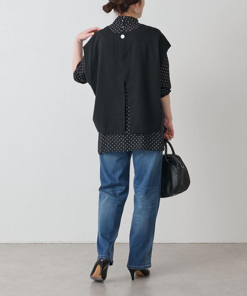 《セットアップで着れる》ショートベスト