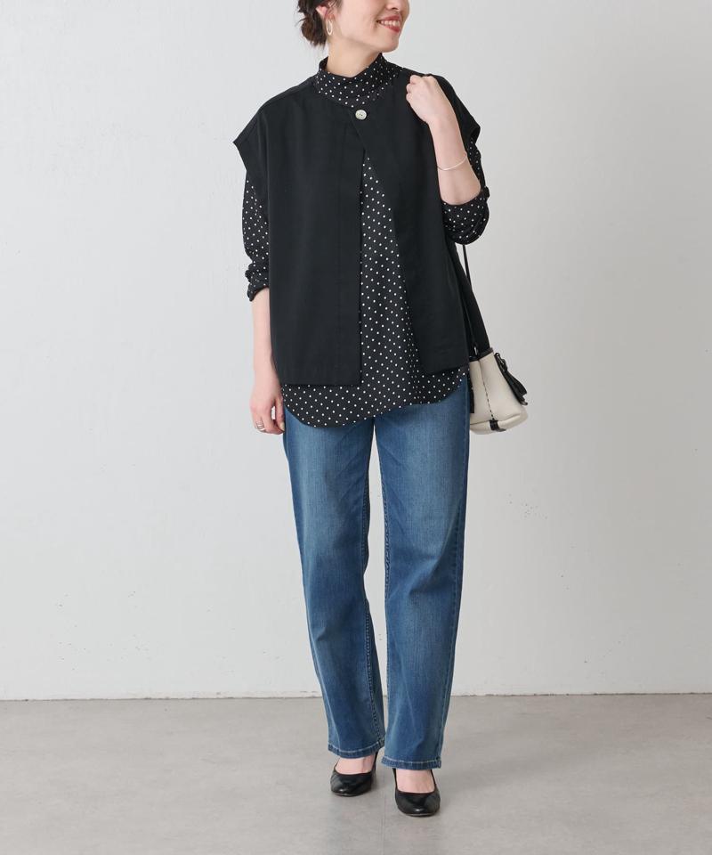 《セットアップで着れる》ショートベスト