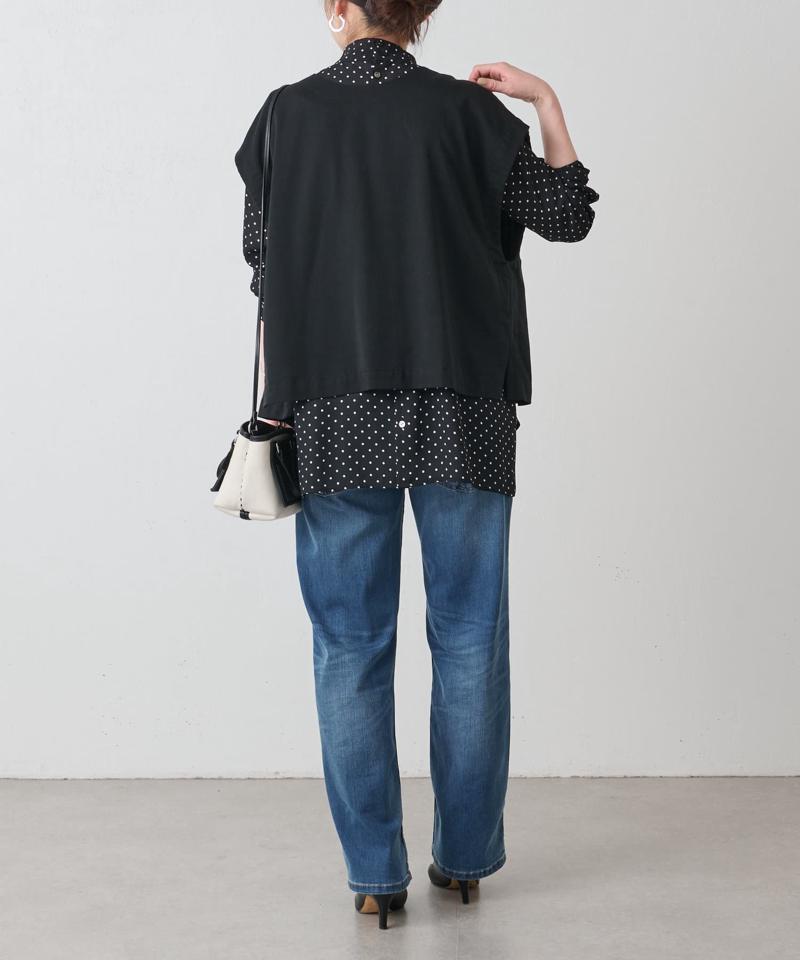 《セットアップで着れる》ショートベスト