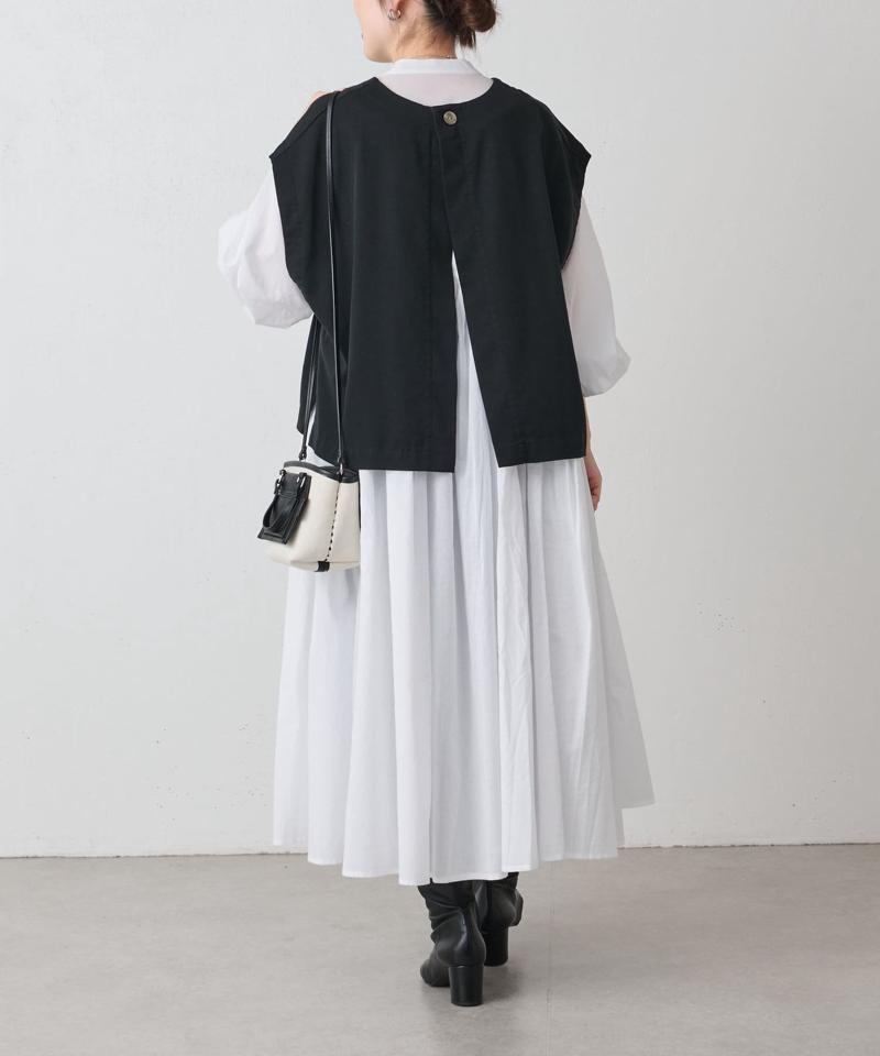 《セットアップで着れる》ショートベスト