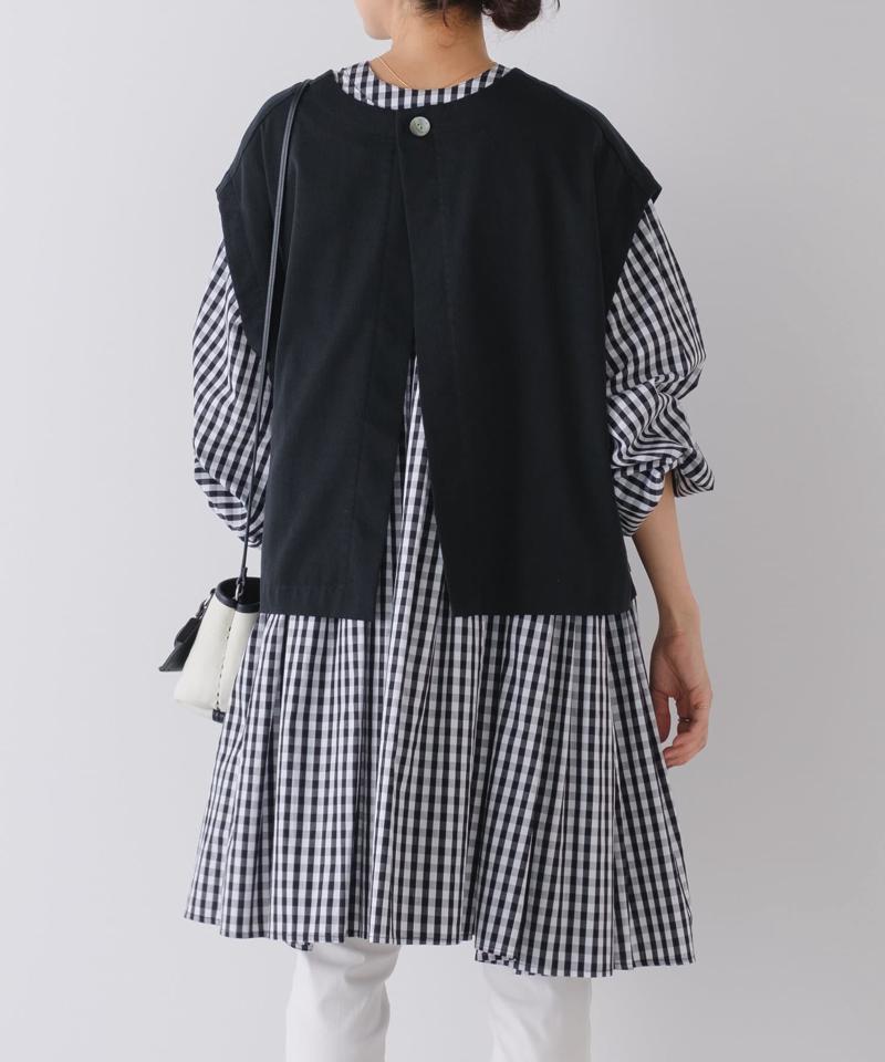 《セットアップで着れる》ショートベスト