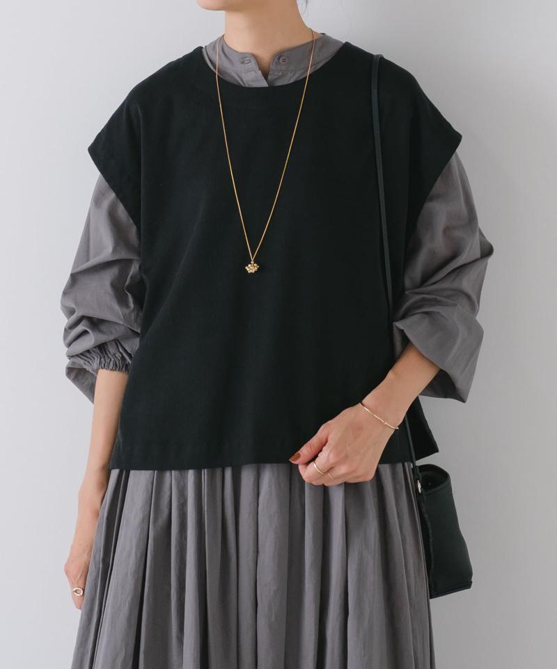 《セットアップで着れる》ショートベスト