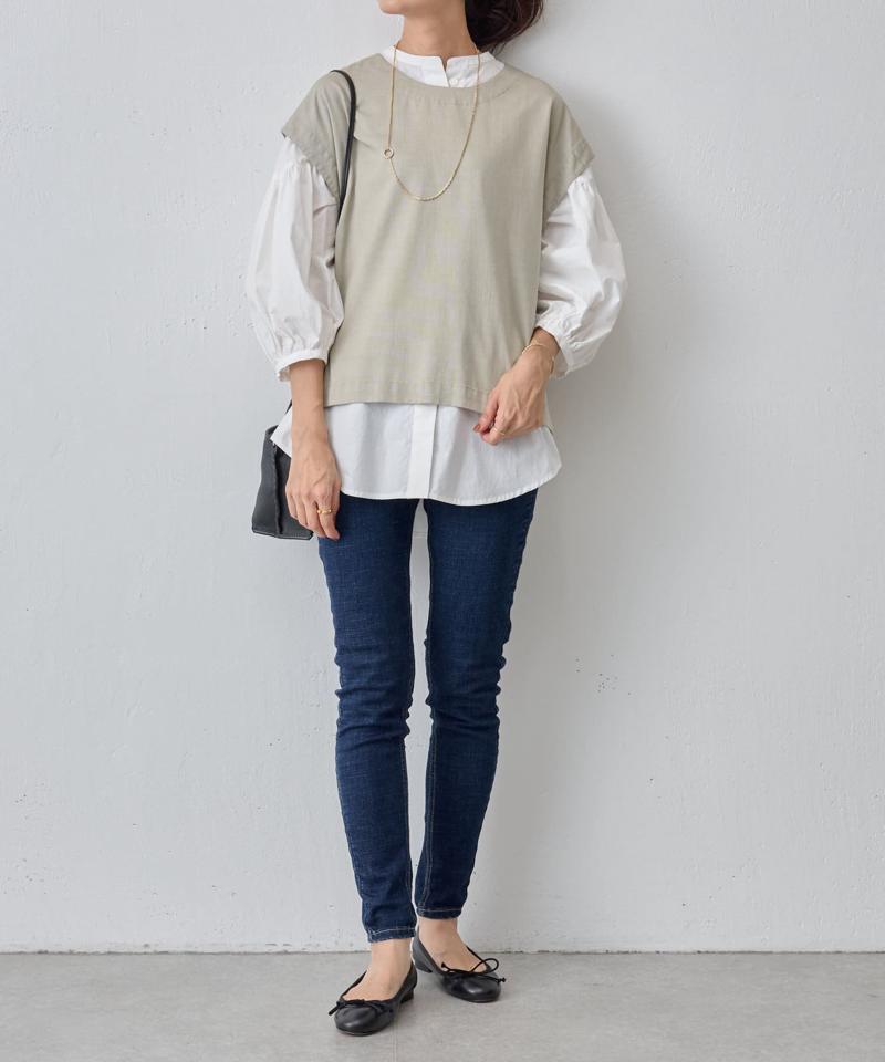 《セットアップで着れる》ショートベスト