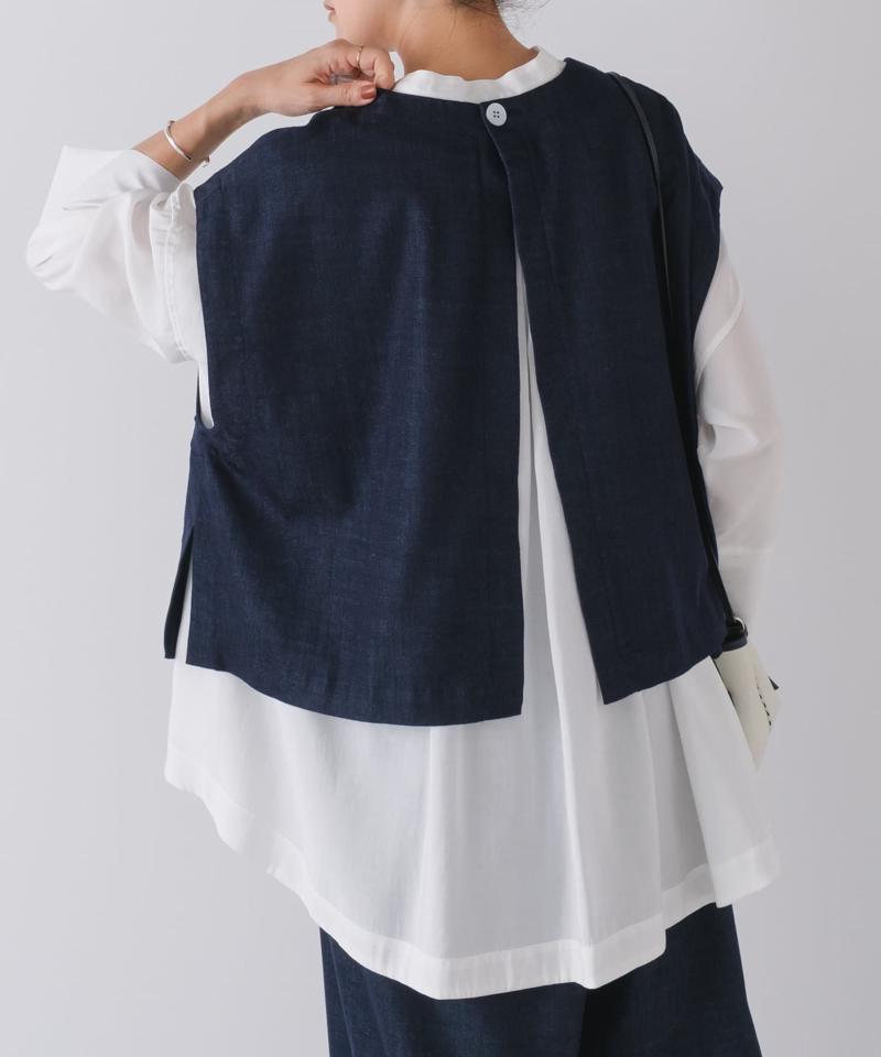 《セットアップで着れる》ショートベスト