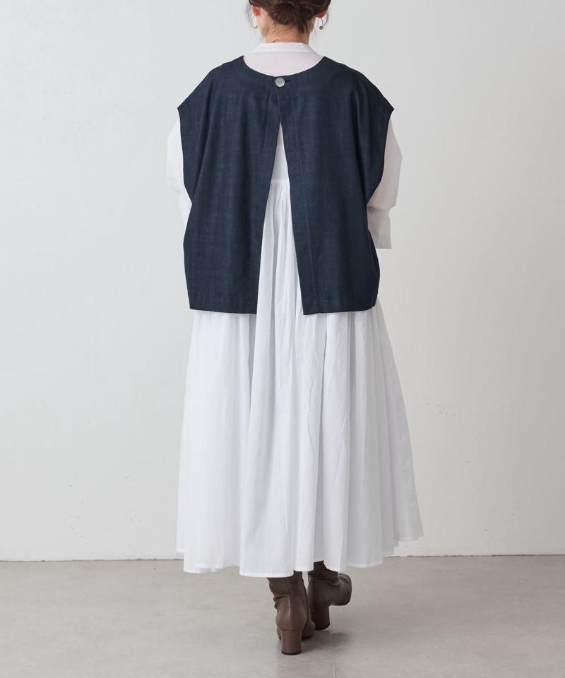 《セットアップで着れる》ショートベスト
