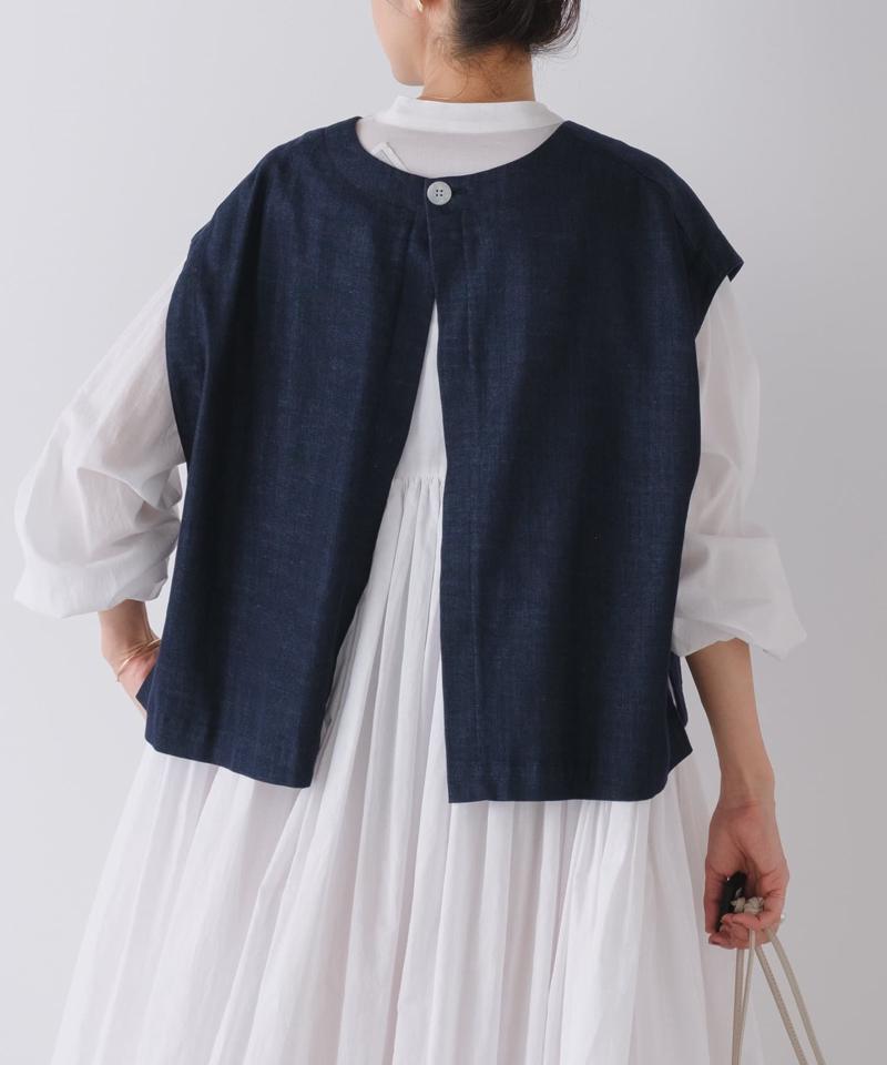 《セットアップで着れる》ショートベスト