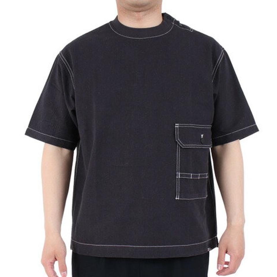 【20%OFFクーポン対象!6/11まで】ジャックウルフスキン(JackWolfskin)(メンズ)半袖Tシャツ JP ヘンプ ウッドワーカーTシャツ 5031611-6350 チャコールグレー