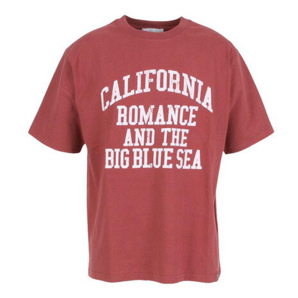 エスエーエス(SAS)(メンズ)半袖Tシャツ メンズ カレッジロゴ CA SAS2247202-39:WINE