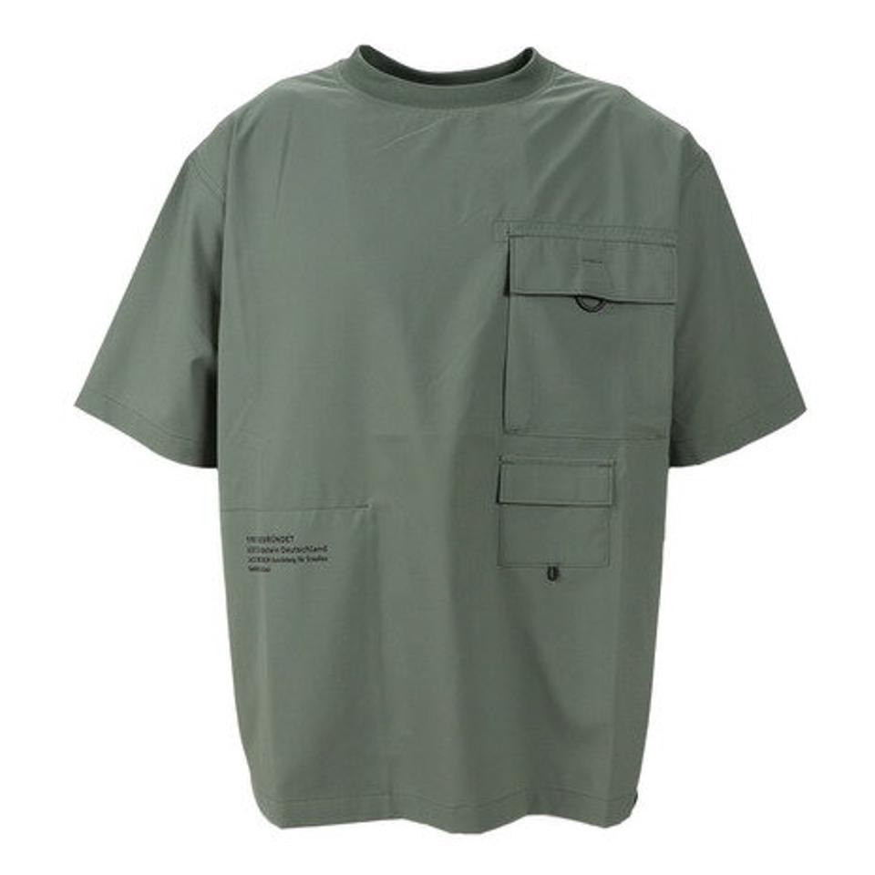 ジャックウルフスキン(JackWolfskin)(メンズ)半袖Tシャツ JP UR ACTIVE AIR 半袖Tシャツ 5028522-4311 グリーン 収納袋付