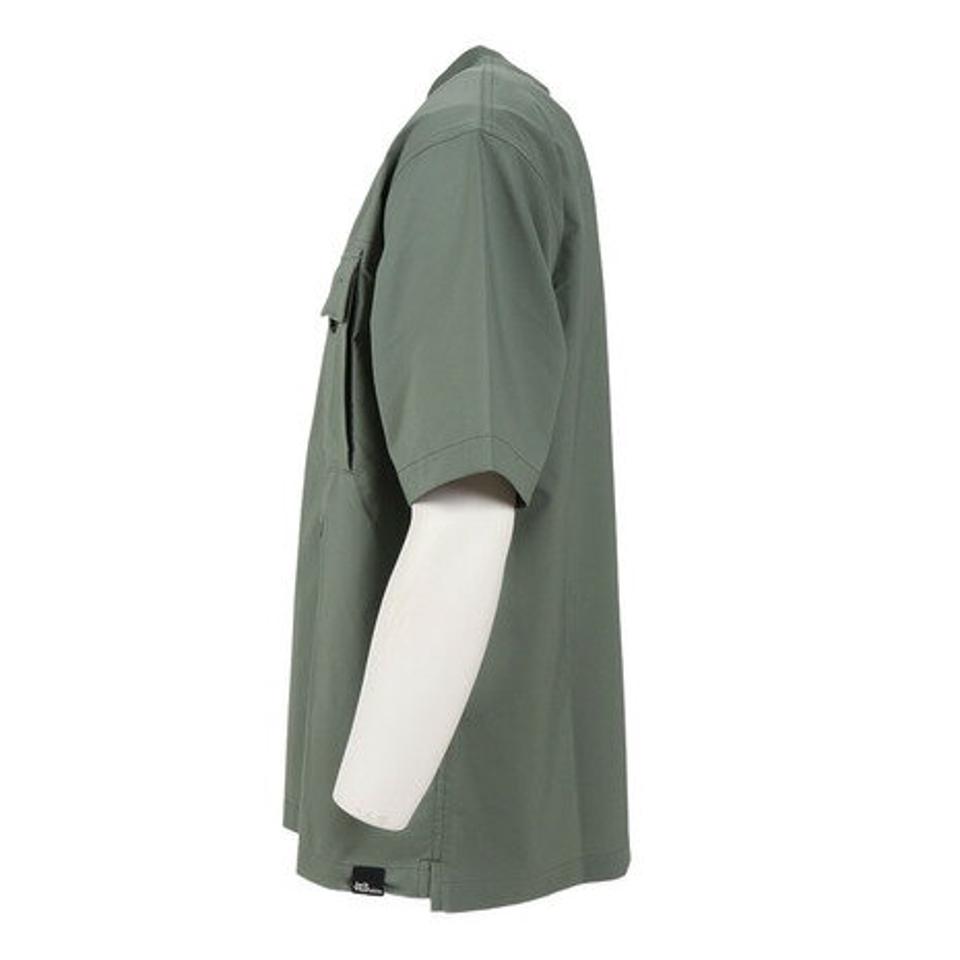 ジャックウルフスキン(JackWolfskin)(メンズ)半袖Tシャツ JP UR ACTIVE AIR 半袖Tシャツ 5028522-4311 グリーン 収納袋付