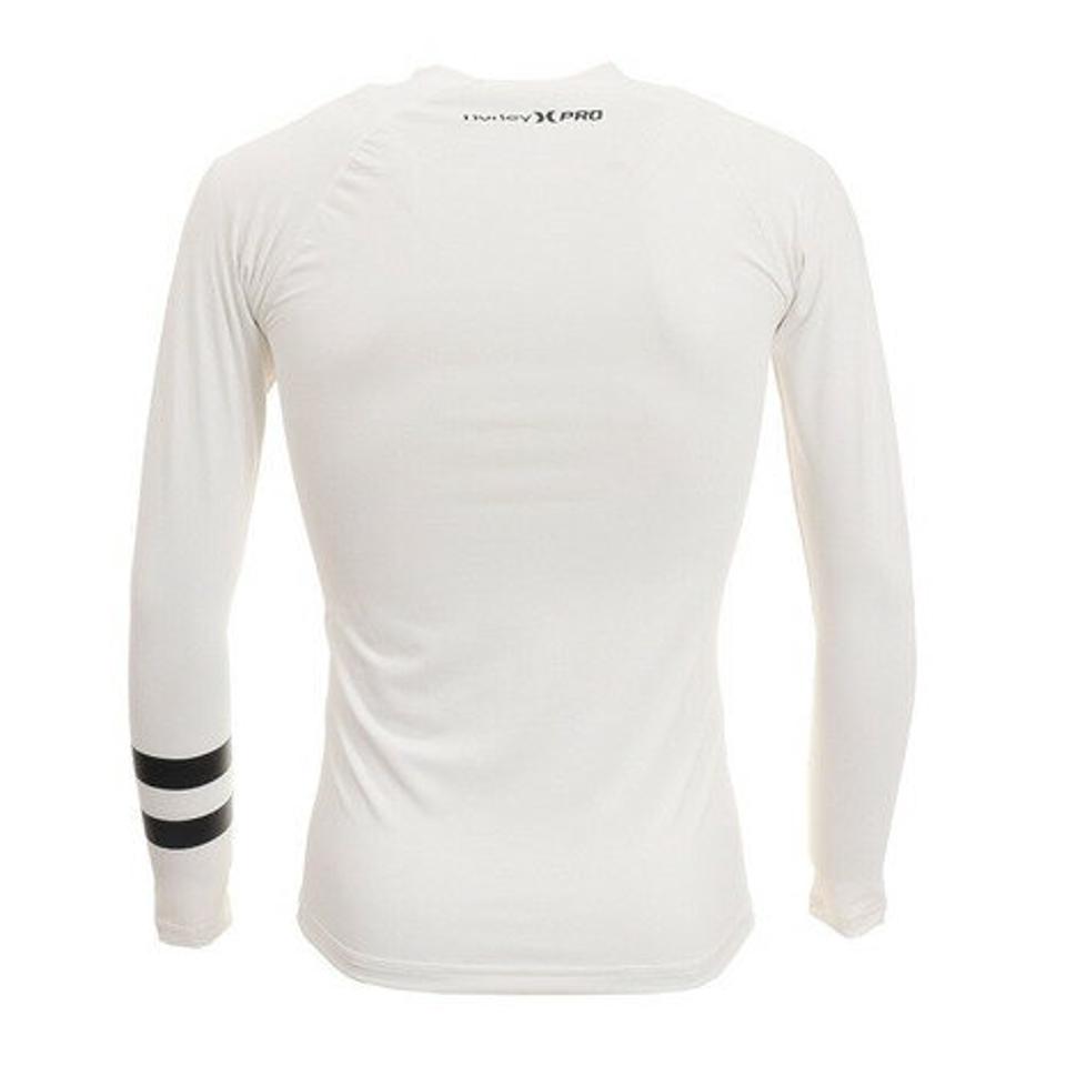 ハーレー(HURLEY)(メンズ)ラッシュガード 長袖 ロングスリーブ UVカット UPF50+ 紫外線対策 PRO LIGHT TOP 894625-100A ホワイト