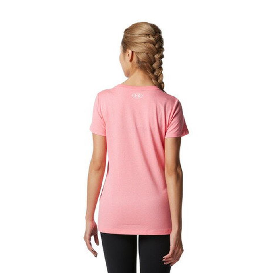 アンダーアーマー(UNDER ARMOUR)(レディース)テック ショートスリーブ ヘザー Tシャツ ワードマーク 1378307 690