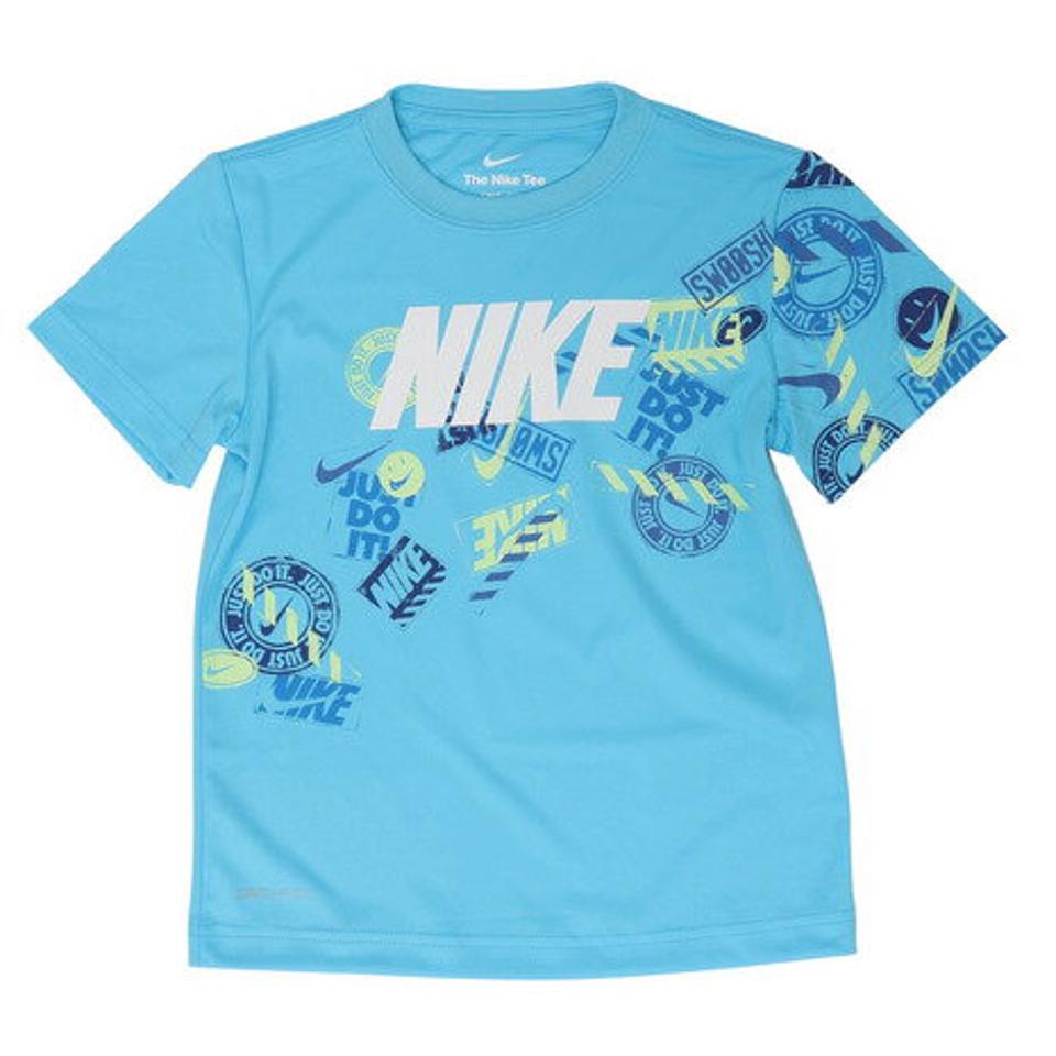 ナイキ(NIKE)(キッズ)半袖Tシャツ キッズ BLOCK STAMP 86K968-F85 ※要サイズ確認