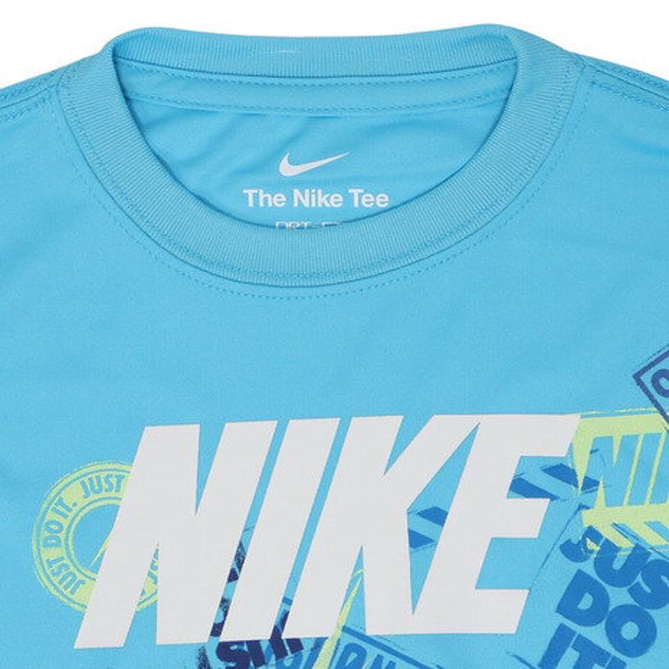 ナイキ(NIKE)(キッズ)半袖Tシャツ キッズ BLOCK STAMP 86K968-F85 ※要サイズ確認