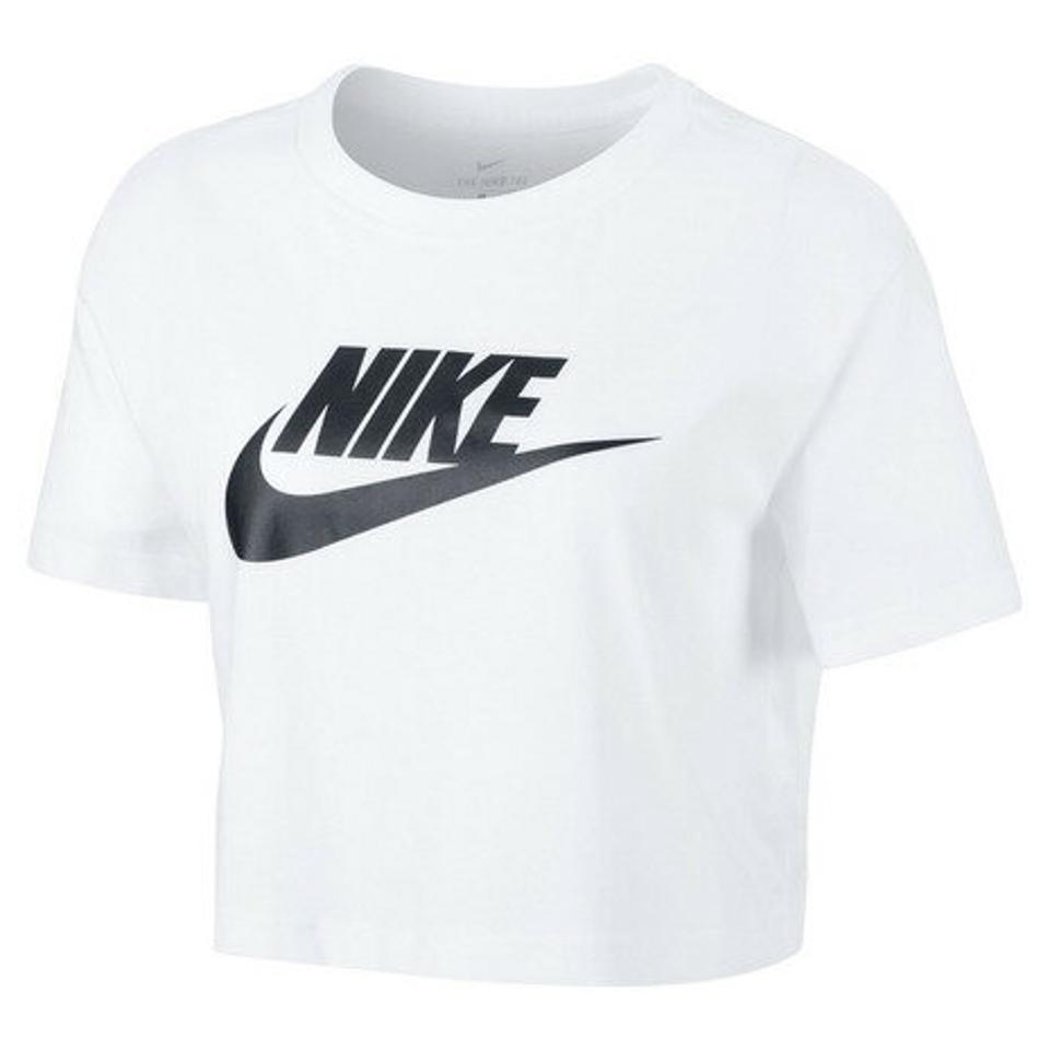 ナイキ(NIKE)(レディース)半袖Tシャツ レディース 白 クロップ フレンチテリー BV6176-100