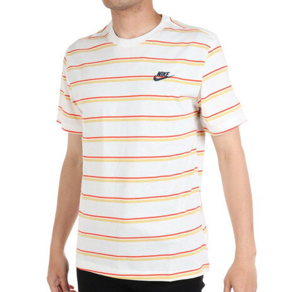 ナイキ(NIKE)(メンズ)半袖Tシャツ メンズ ストライプ DZ2986-100 ボーダー
