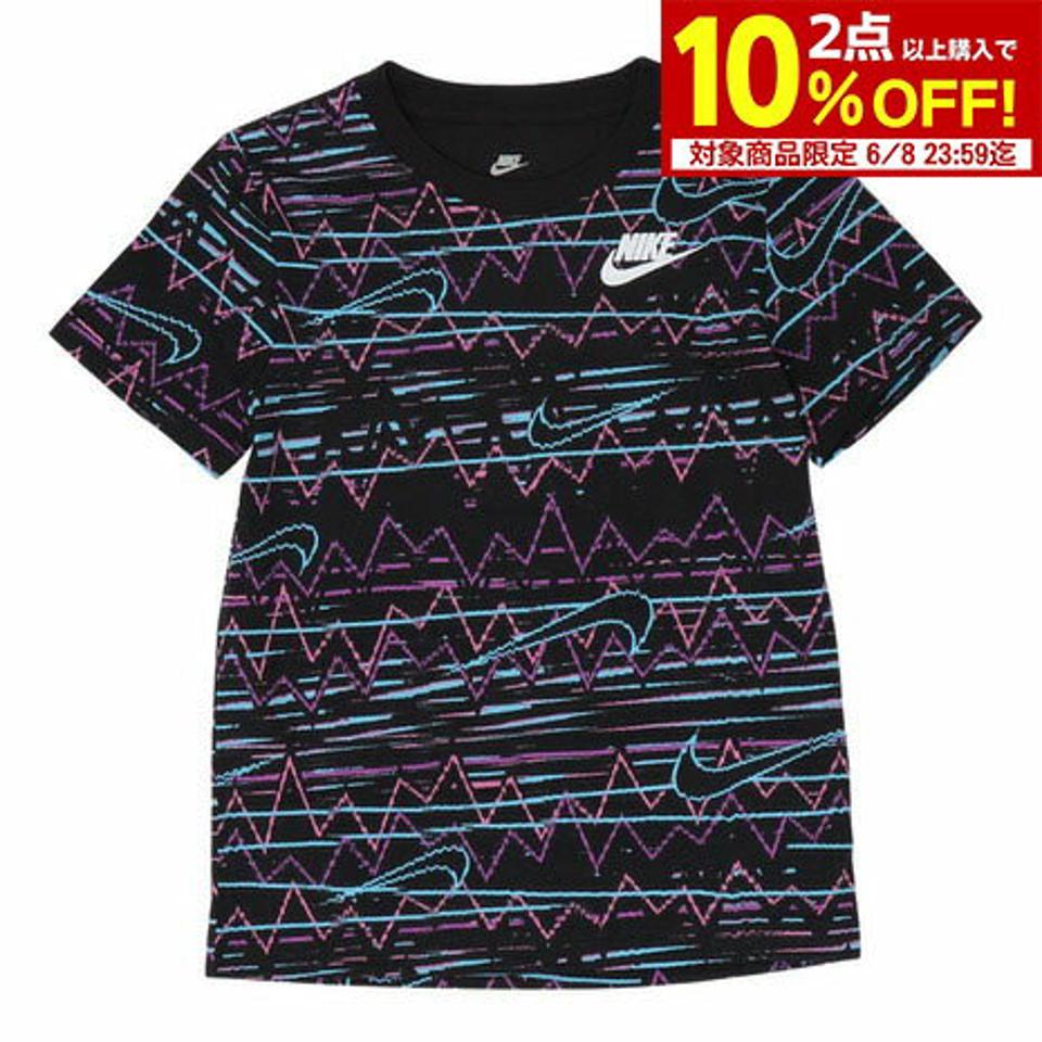 ナイキ(NIKE)(キッズ)半袖Tシャツ キッズ NEW WAVE AOP 86K615-023 ※要サイズ確認