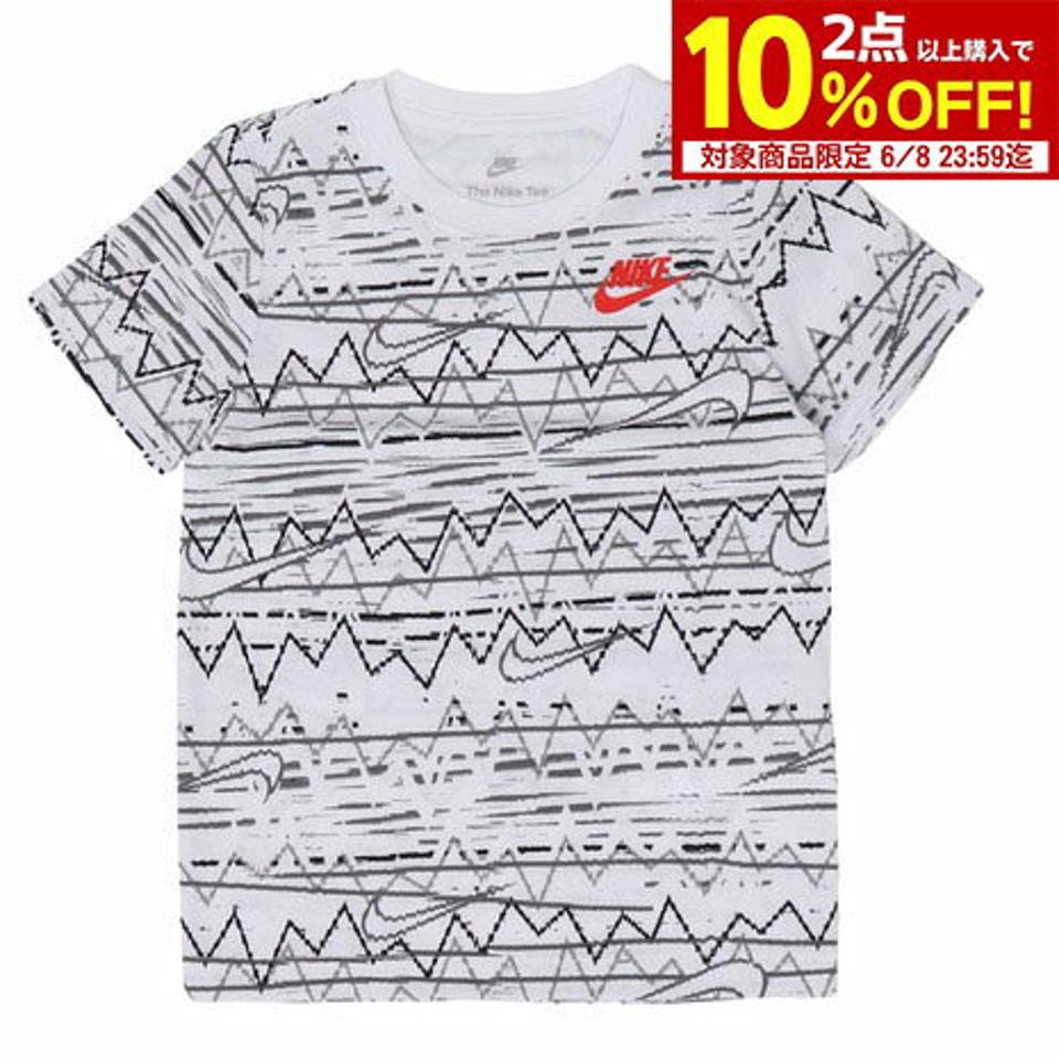 ナイキ(NIKE)(キッズ)半袖Tシャツ キッズ NEW WAVE AOP 86K615-001 ※要サイズ確認