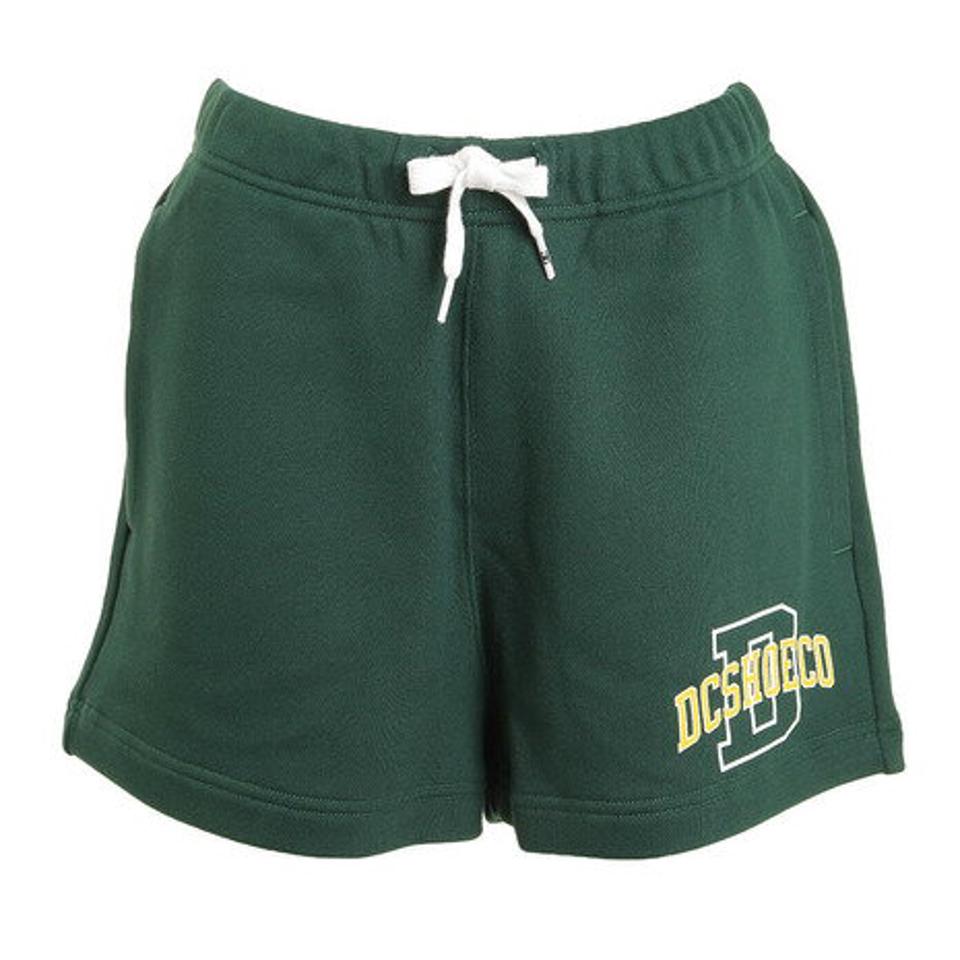 ディーシー・シュー（DC SHOE）（レディース）22 WS FLEECE COLLEGE SHORT ショートパンツ 22SP LWS221303 GRN