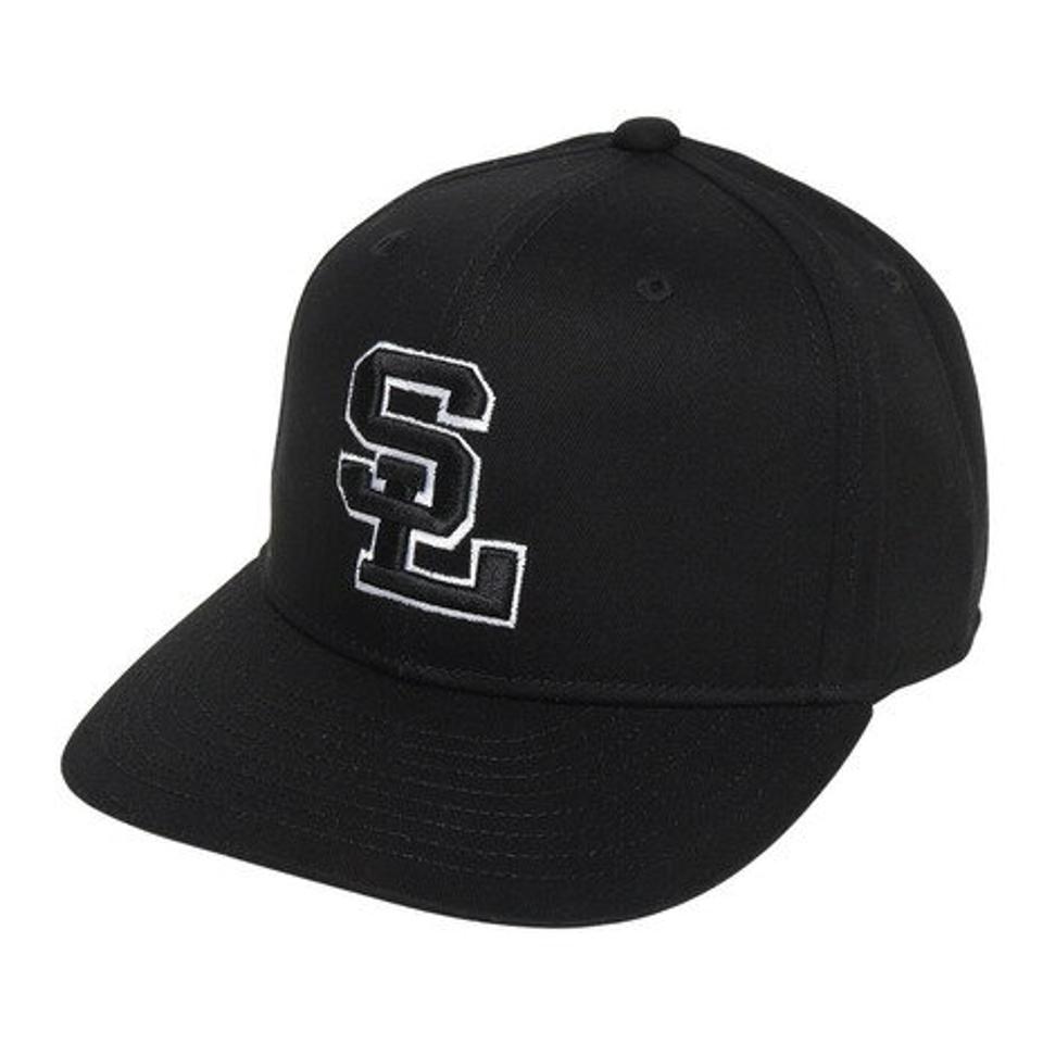 スライド（SLYDE）（メンズ、レディース）ロゴ プレカーブ キャップ SL2023SS-CAP001-BLK