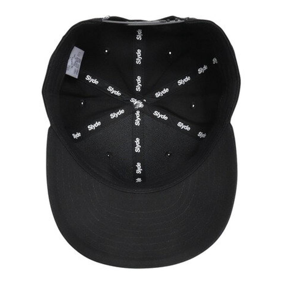 スライド（SLYDE）（メンズ、レディース）ロゴ プレカーブ キャップ SL2023SS-CAP001-BLK