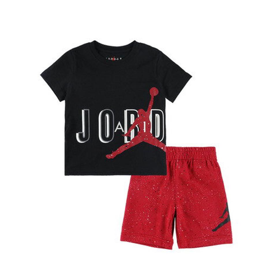 ジョーダン（JORDAN）（キッズ）半袖Tシャツ キッズ 上下セット AIR JUMBLED SET 85B225-R78