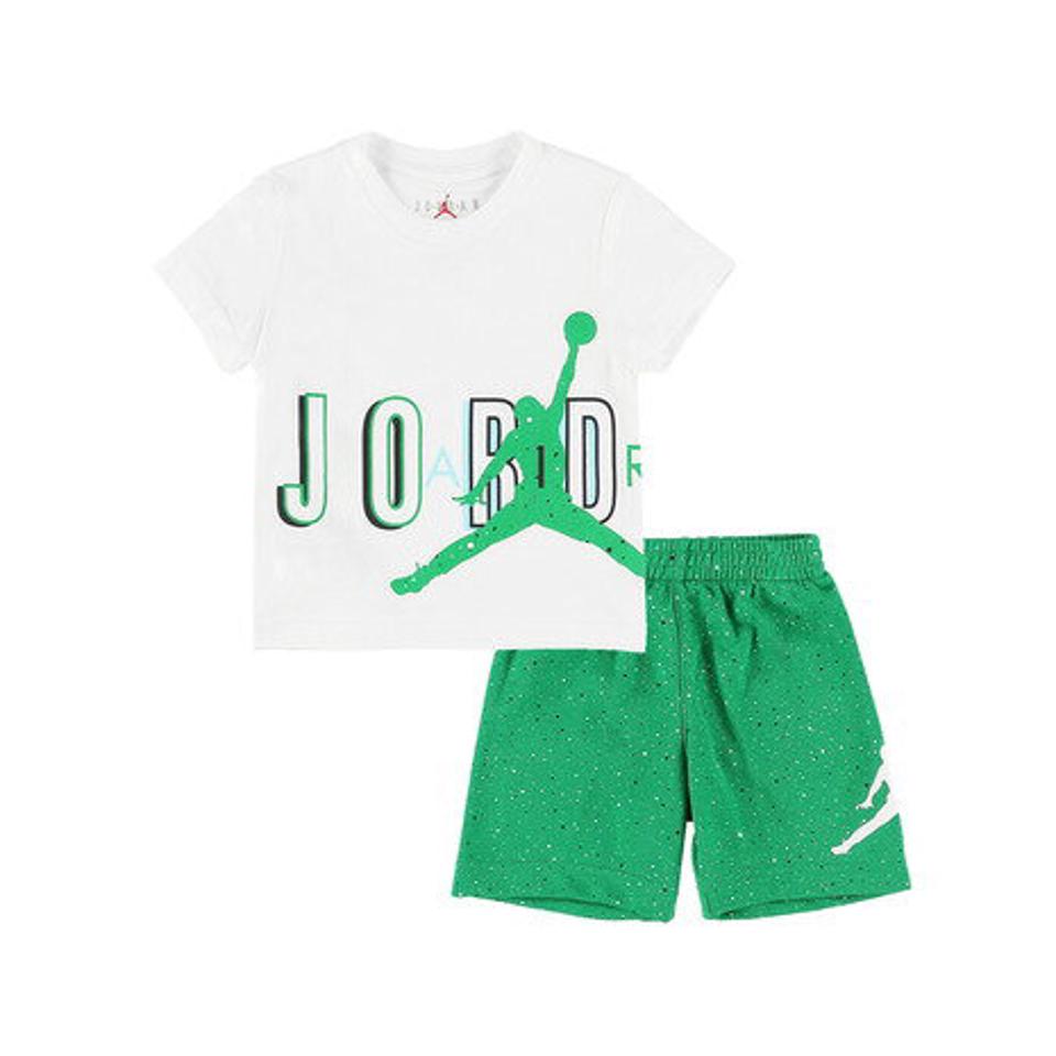 ジョーダン（JORDAN）（キッズ）半袖Tシャツ キッズ トドラー 上下セット AIR JUMBLED SET 75B225-F4F