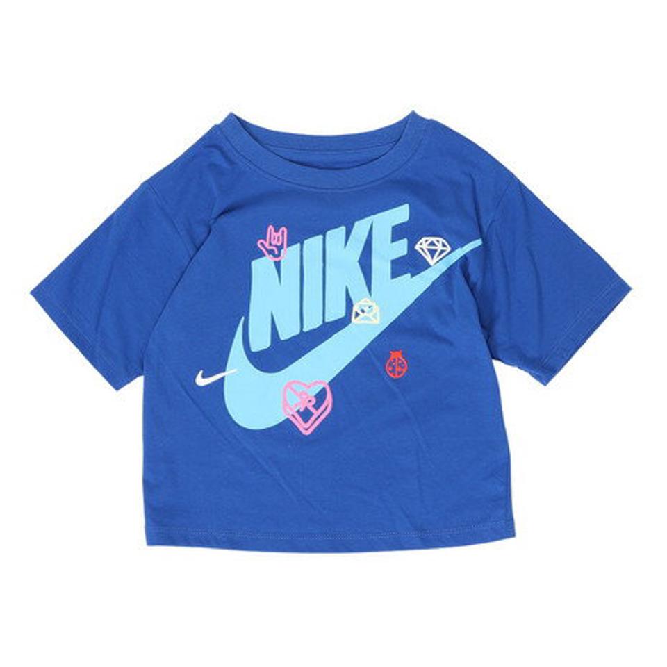 ナイキ(NIKE)(キッズ)半袖Tシャツ キッズ LOVE ICON BOXY 36K604-U89 ※要サイズ確認