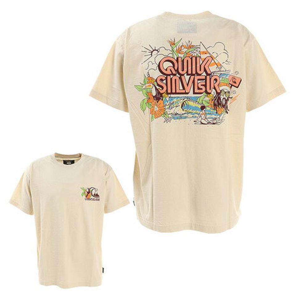 【20%OFFクーポン対象!6/11まで】クイックシルバー(Quiksilver)(メンズ)Tシャツ メンズ 半袖 TEFLON DISCO 21SPQST211049OWT カットソー