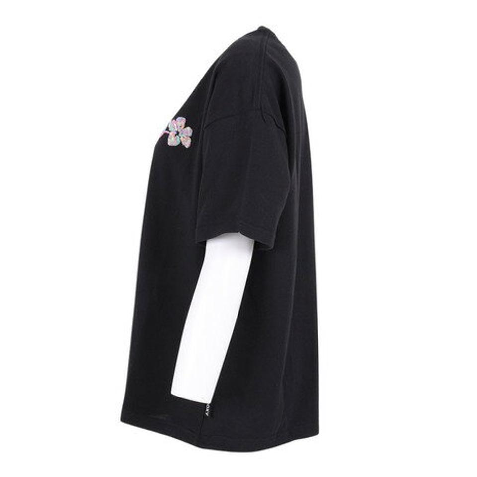 【2点10%OFFクーポン対象!8/30まで】ロキシー(ROXY)(レディース)半袖Tシャツ カラー ミックスト 23SPRST231614YBLK