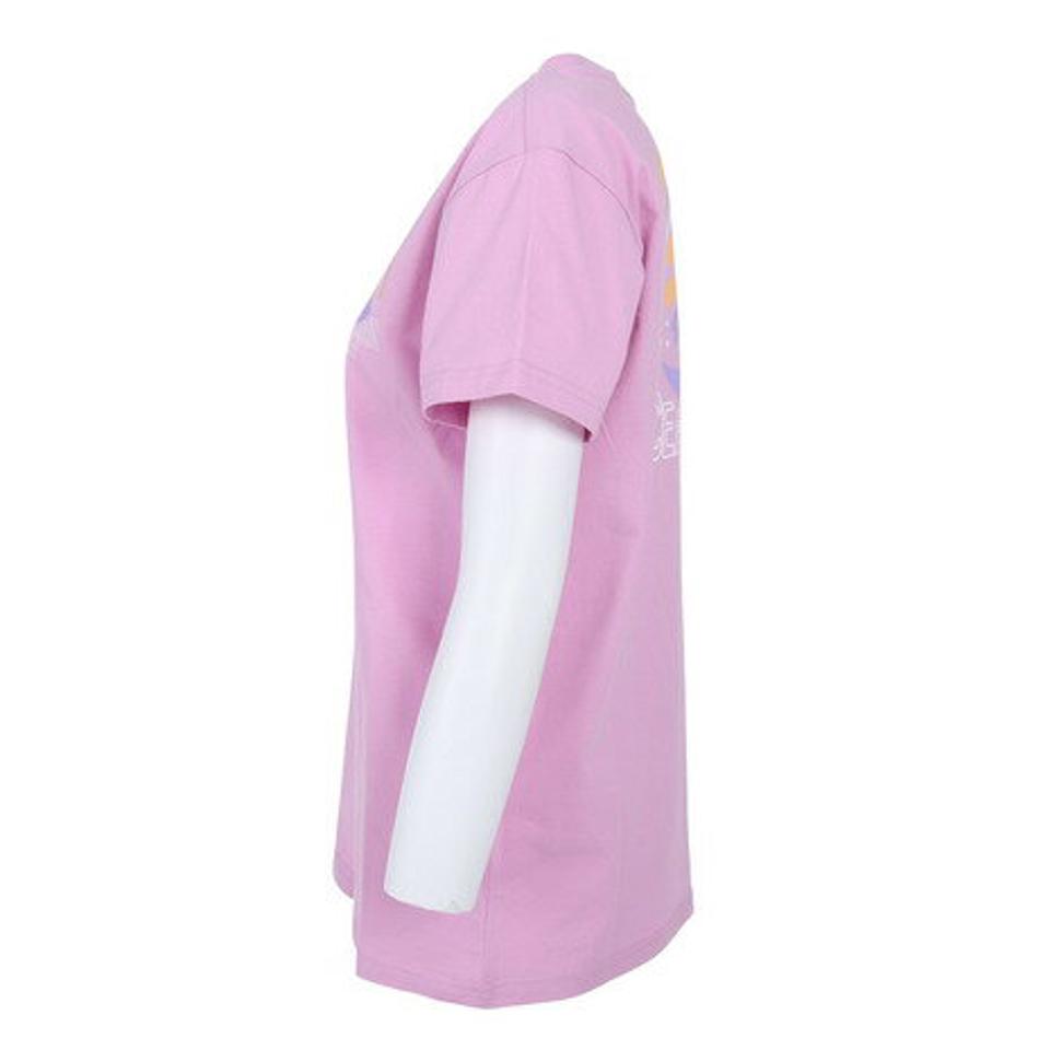 ロキシー(ROXY)(レディース)Tシャツ レディース RAINBOW SURF バックプリント 23SPRST231105PNK