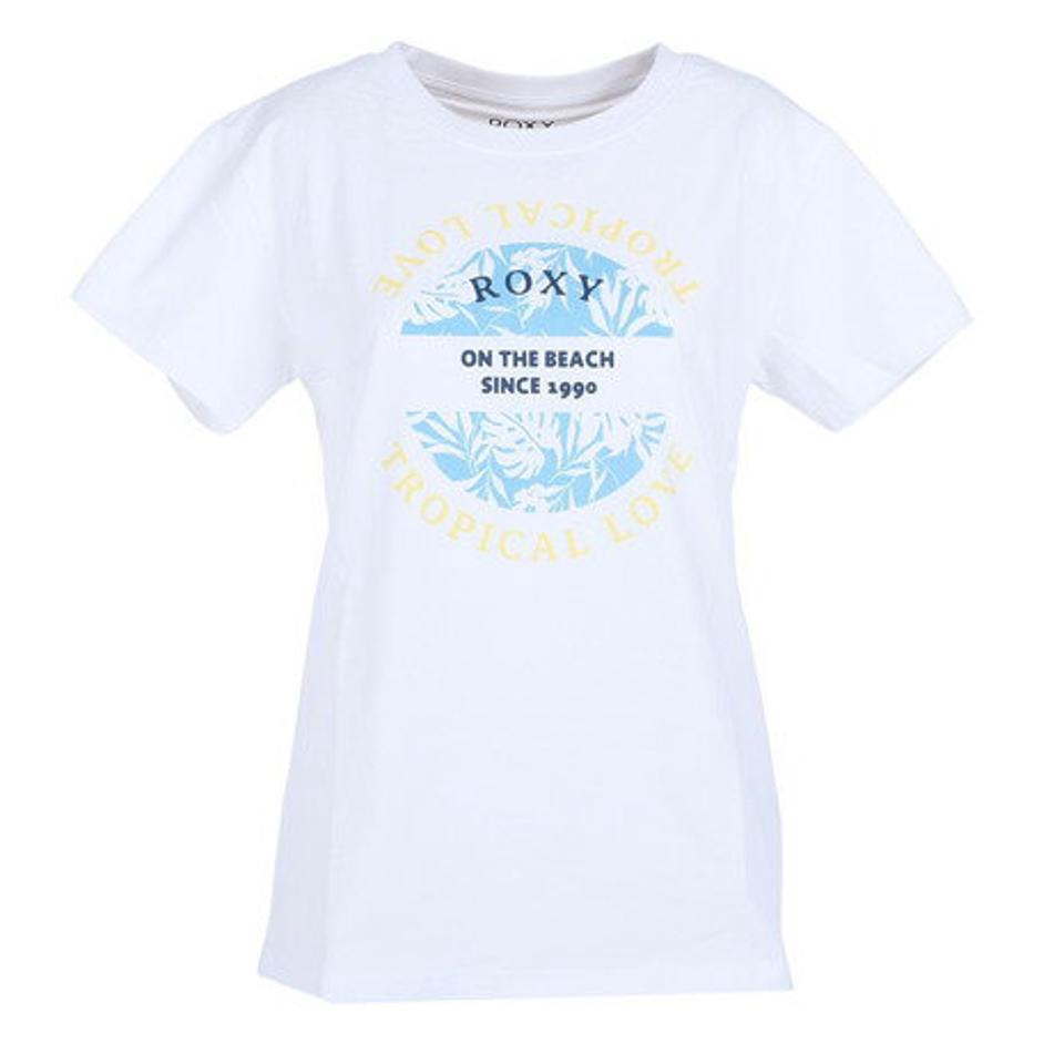 ロキシー(ROXY)(レディース)Tシャツ レディース TROPICAL LOVE 23SPRST231104WHT