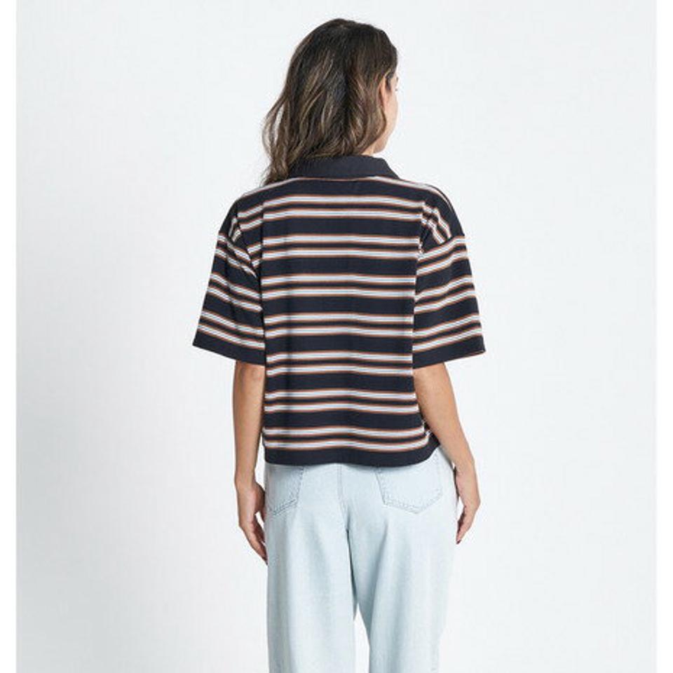 ロキシー(ROXY)(レディース)半袖ポロシャツ レディース SUNNY DAY POLO クロップド トップ RDK232032 BBO