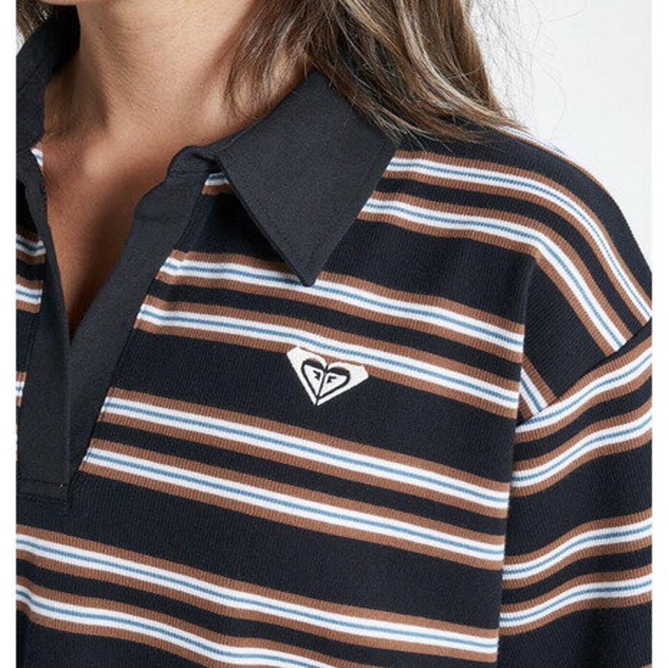 ロキシー(ROXY)(レディース)半袖ポロシャツ レディース SUNNY DAY POLO クロップド トップ RDK232032 BBO