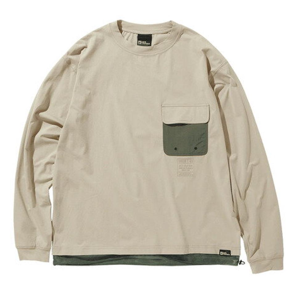 ジャックウルフスキン(JackWolfskin)(メンズ)JP SUNSHELTER UTILITY ロングスリーブTシャツ 5030781-5154