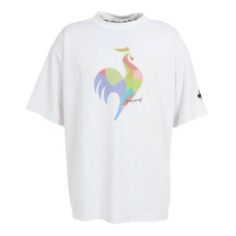 ルコック スポルティフ(le coq sportif)(メンズ)半袖Tシャツ メンズ SUNSCREEN ビッグロゴ QMMVJA03 WH