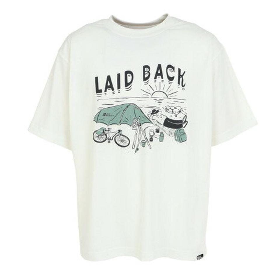 ジャックウルフスキン(JackWolfskin)(メンズ)JP WHW LAID BACK 半袖Tシャツ 5031241-5055
