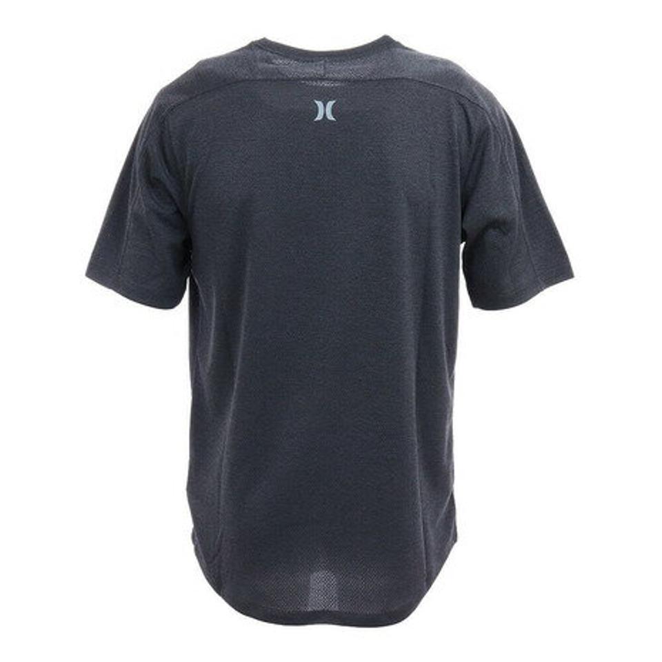 ハーレー(HURLEY)(メンズ)ラッシュガード 半袖 Tシャツ チャコール 体型カバー QUICKDRI HEAVY SURF AR0165