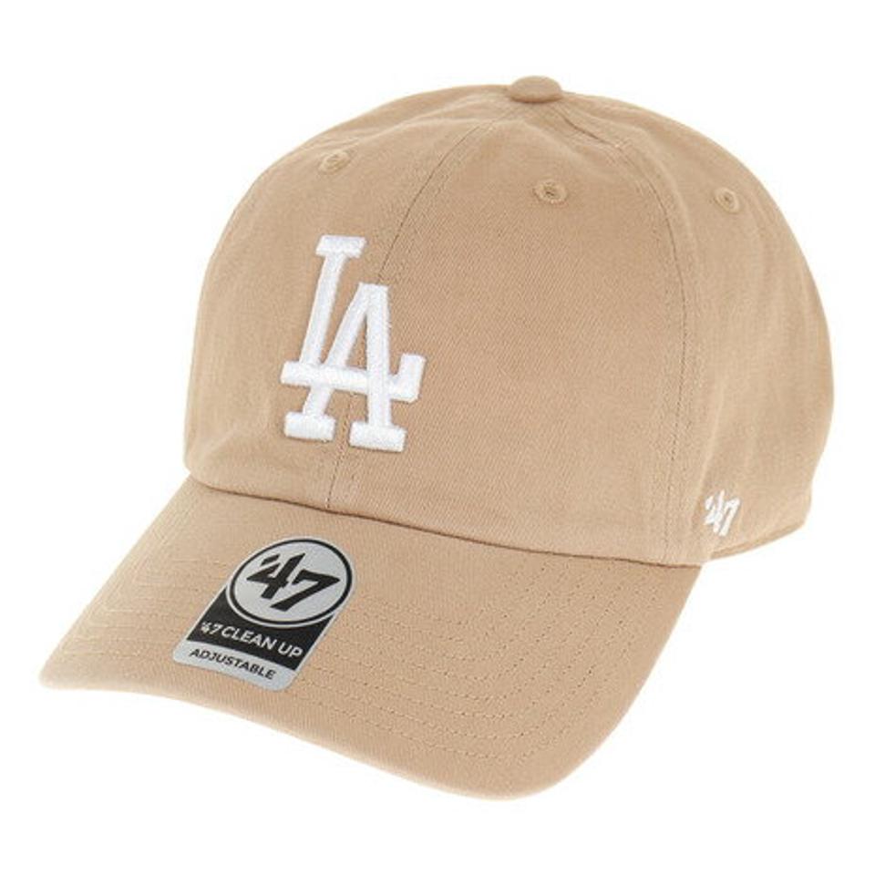 フォーティーセブン（47）（メンズ、レディース）Dodgers47 CLEAN UP Khaki キャップ B-NLRGW12GWS-KHA