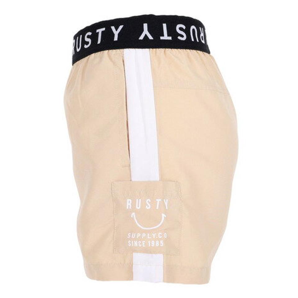 ラスティ（RUSTY）（レディース）水着 ショートパンツ サーフパンツ パイピング ボードショーツ SMILE 922401BEG