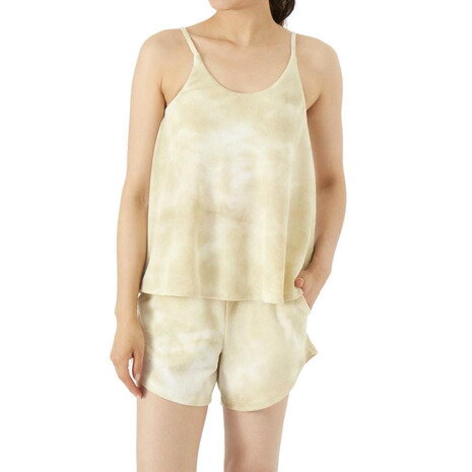 オーシャンパシフィック（Ocean Pacific）（レディース）水着 3点セット キャミ ショートパンツ 体型カバー タイダイ柄 522808-BEG