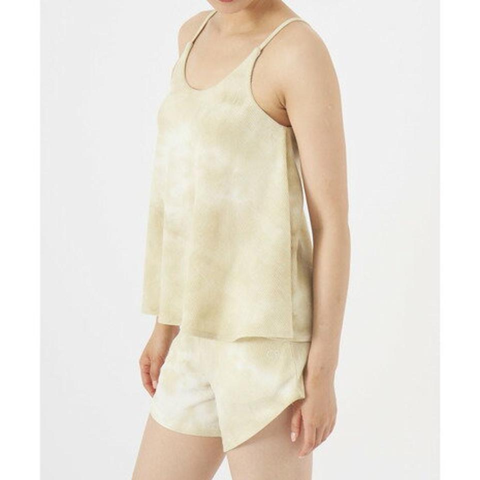 オーシャンパシフィック（Ocean Pacific）（レディース）水着 3点セット キャミ ショートパンツ 体型カバー タイダイ柄 522808-BEG