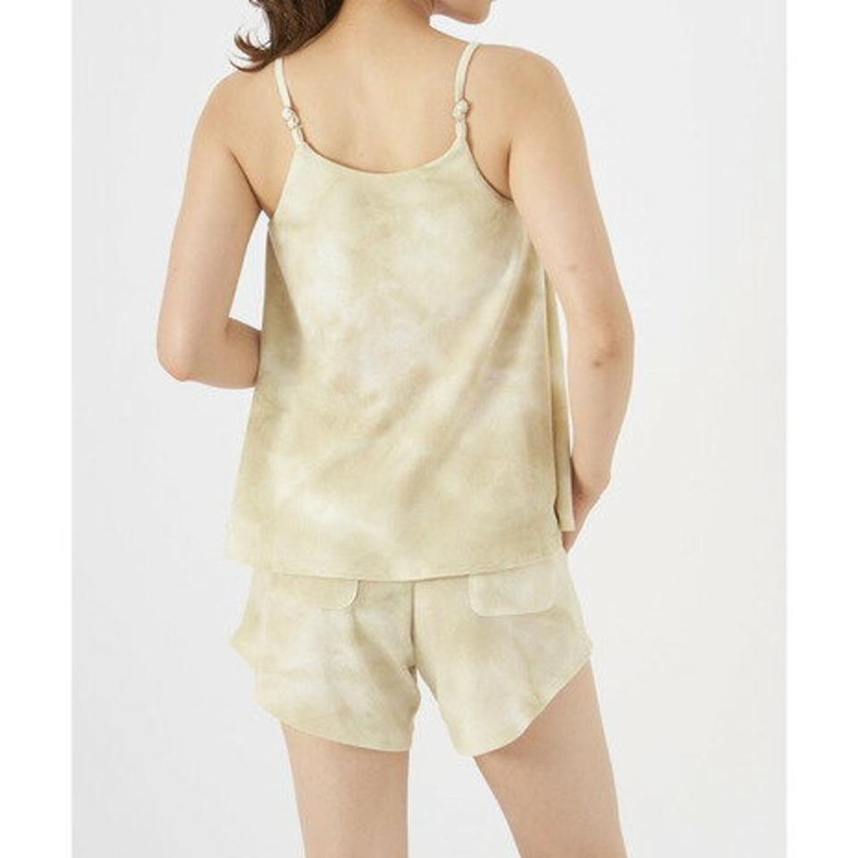 オーシャンパシフィック（Ocean Pacific）（レディース）水着 3点セット キャミ ショートパンツ 体型カバー タイダイ柄 522808-BEG